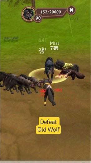 WildCraft Boss Fight: Defeat Pack Old Wolf 💪 #shorts #wildcraft