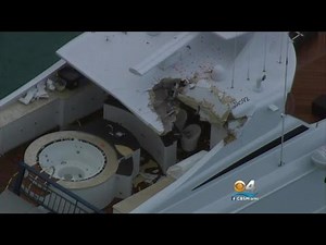 Part Of Draw Bridge Crashes Down On Mega Yacht