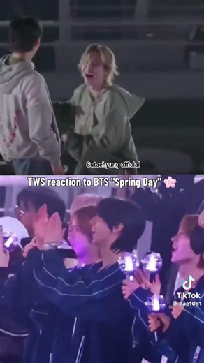 TWS reacting to jimin’s spring day dance 😭 #vmin #kpop #trendingshort #jimin #jiminbts