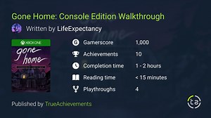 Gone Home: Console Edition Walkthrough - Complete Game Guide