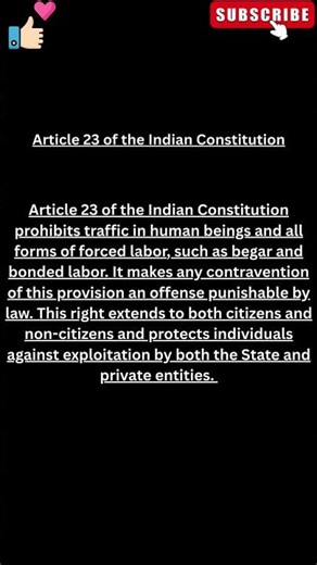 Article 23 of the Indian Constitution