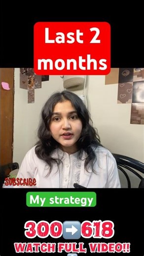 My last 2 months strategy that got me 618 marks in NEET #neetaspirants #neet2026 #mbbs #motivation