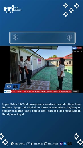 Lapas Kelas II B Tual menegaskan komitmen melalui ikrar Zero Halinar.