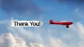 Airplane Banner - Thank You