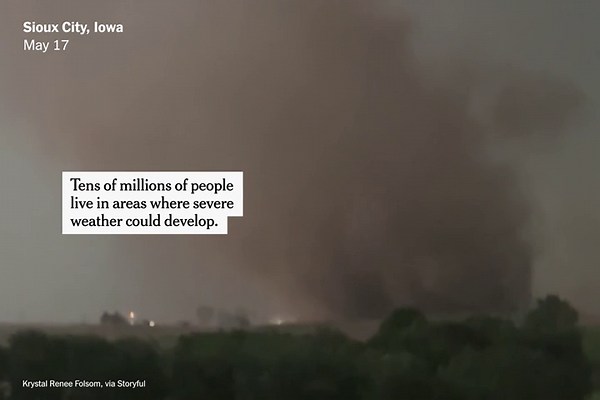 Intense Storms Are Sweeping Across the Midwest on Monday