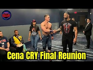 John Cena CRY as He REUNITE with Roman Reigns BACKSTAGE after His Final WWE Match on SNME!