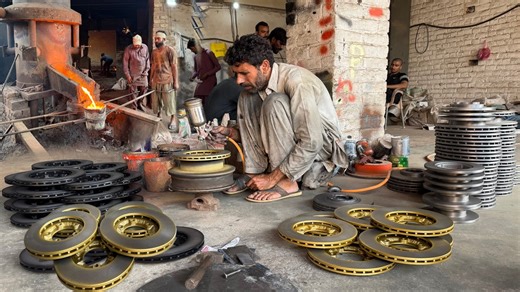 16K views · 218 reactions | The Process of Manufacturing Car Disc Brake Plate | Restoration Skills | Facebook