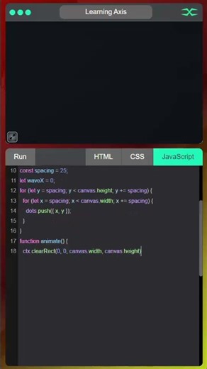 Wave Dot Scanner | HTML CSS JavaScript