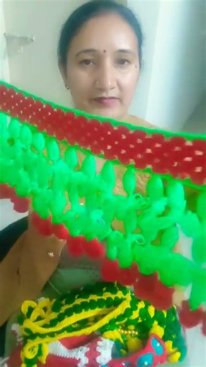 Absolutely stunning crochet toran for Mandir 🙏💯