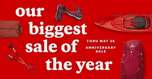 Our biggest sale of the year has begun! Shop deals of up to 30% off, thru May 25. Gear up for summer! Shop early for best selection: https://bit.ly/3dB4EyC | REI