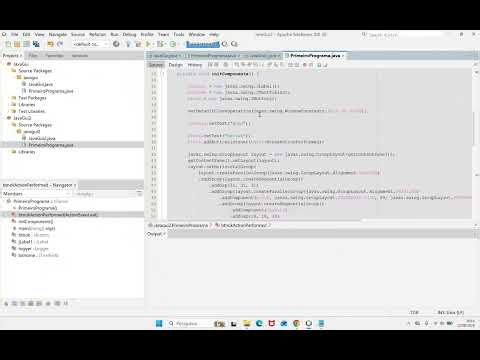 Primeiro codigo em java GUI