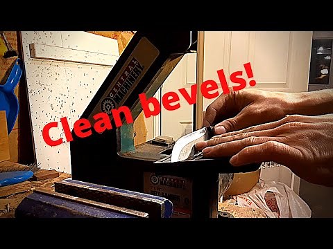 Harbor Freight 1x30 table modification - knife making