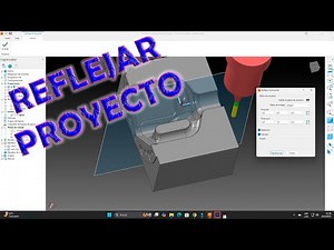 58- Reflejar el proyecto completo con Powermill para piezas simétricas.