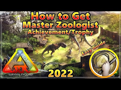 Ark Survival How to Get Master Zoologist, Achievement/Trophy on the Island Easy 2022