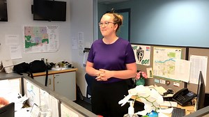 News Director Glenn Hicks speaks with reporter Alison Sandstrom about new signs honouring Prince Albert's Indigenous history. | panow.com | Facebook