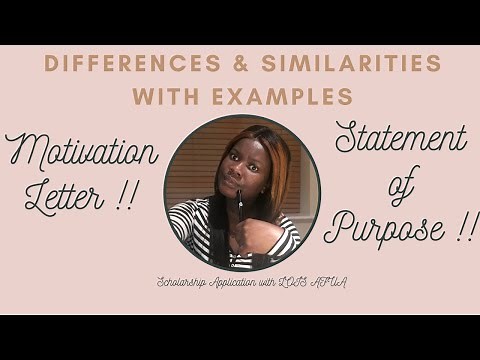 How to write a strong MOTIVATION LETTER and STATEMENT OF PURPOSE || with a sample