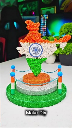 Easy independence day craft for school project Diy independence day craft #independenceday