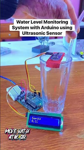 Project Idea: Water Level Monitoring System with Arduino using Ultrasonic sensor.
