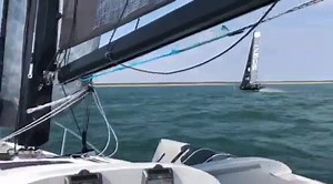 336K views · 1.2K reactions | We have liftoff! Mini AC75 (Modified Quant 28) , shot from a Dragonfly 25 Video by Harry Aitchison | London Corinthian Sailing Club | Facebook