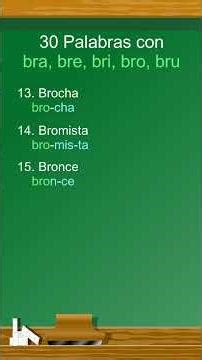 30 Palabras con bra, bre, bri, bro, bru #shorts