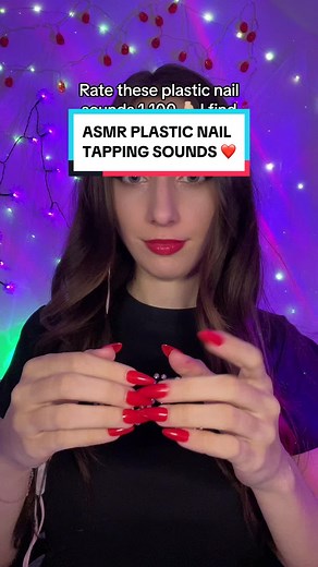 ASMR Plastic Nail Tapping Sounds