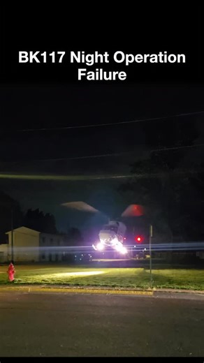 RunThisShit on Instagram: "During a night takeoff from a confined landing zone on April 24, 2025, an air medical BK 117 helicopter struck a tree shortly after liftoff in Hartford, Illinois. The pilot was using night vision goggles and attempted to use nearby power lines as a visual reference during the initial climb. The helicopter drifted rearward, the tail rotor impacted a tree, and the aircraft lost control before hitting the ground. A post-impact fire followed. Three crew members sustained s