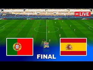 🔴PORTUGAL vs SPAIN - UEFA Nations League 2025 Final | Pes 21 Game