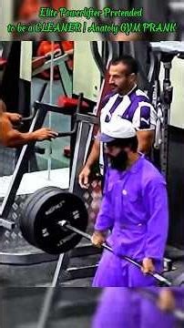 Elite Powerlifter Pretended to be a CLEANER | Anatoly GYM PRANK #trolllife #funny #prank