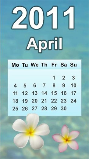 April 2011 Calendar