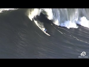 Surfers catch big waves at Mavericks in Half Moon Bay