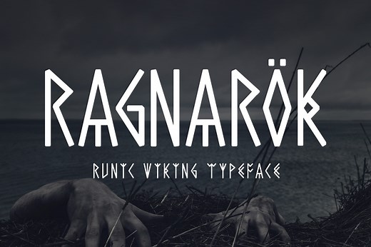 Ragnarok - Runic Viking Font, a Font by Medialoot