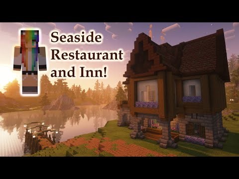 Cozy Minecraft Building - Today we're building actual buildings! - Fish restaurant and inn