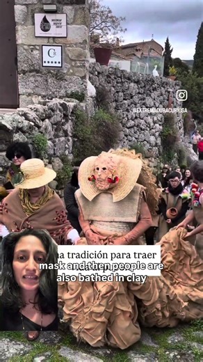Tarasca traditional carnival held in Hacinas, Burgos