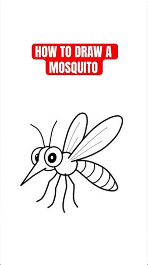 How To Draw a Mosquito | step-by-step draeing tutorial