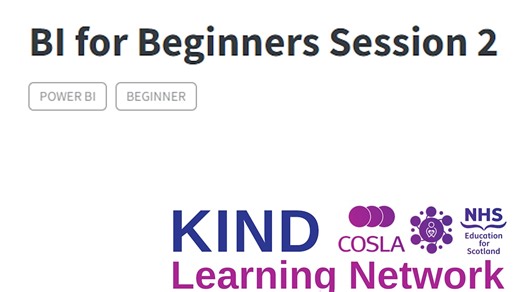 KIND network - BI for Beginners session 2