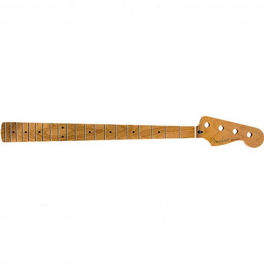 Fender 099-0702-920 Roasted Maple Jazz Bass Neck, 20-Fret | Reverb