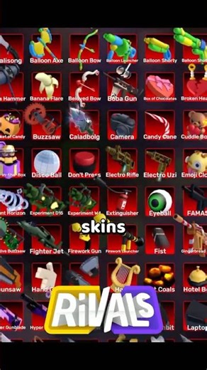 The BIGGEST GIVEAWAY... Rivals FREE SKINS #shorts #roblox #gaming