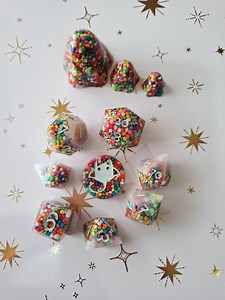 Fairy Bread. Dnd Dice Set, Polyhedral Dice, RPG Dice, Resin Dice Set, Dungeons and Dragons, D&D Dice Set, Tabletop Role Playing - Etsy
