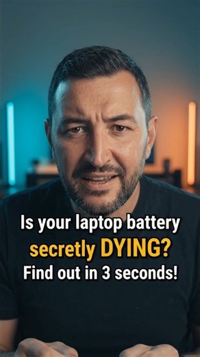 How to Check Laptop Battery Health in 3 Seconds! 🔋💻 (Windows Hack) #techhacks #pctips #windows11
