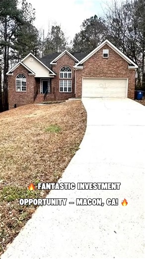 Fixer-upper for $180K in Macon, GA. ARV: $270K–$295K #realestate #fyp #shorts #house #home #sale