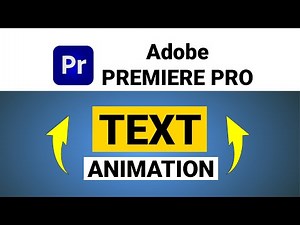 How to Create TEXT ANIMATIONS (Premiere Pro Tutorial)