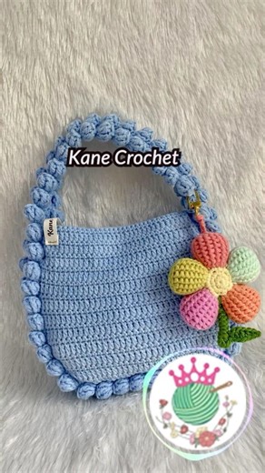 DIY Popcorn Bag with Detailed Steps B224 #crochet #crochetbag