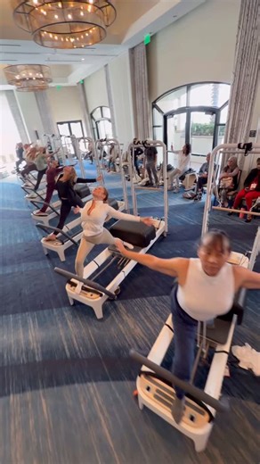 Maria Leone on Instagram: "Control. Breath. Rhythm. Flow. This movement came out of a late night alone in the studio, during a turbulent chapter of my life. No rules, no lanes—just music, movement, and the need to feel something shift. I’ve always believed that when movement is playful and rhythmic, it has the power to bring people together—no matter what Pilates “camp” you live in. We move, we breathe, we laugh, we feel better. That’s the point. I’ll be teaching Rhythm & Flow Reimagined again a