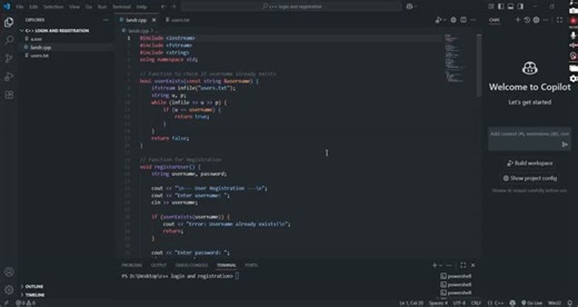 #cplusplus #codingprojects #loginsystem #registrationsystem #problemsolving #programming #codealpha #github | Tiya Bhatia
