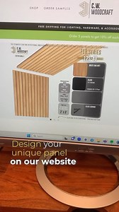 Embark on a journey of design possibilities with CW Woodcraft’s bespoke linear wood panels. 🌲✨ Shape your vision by creating a personalized panel on our website, and within days, hold in your hands a tailored sample for your project. 🎨 With custom finishes and attachment systems, we bring your unique specifications to life. Elevate your space with craftsmanship that mirrors your distinct style. #CustomWood #DesignJourney #Craftsmanship 🏡 | Cory Wasmus
