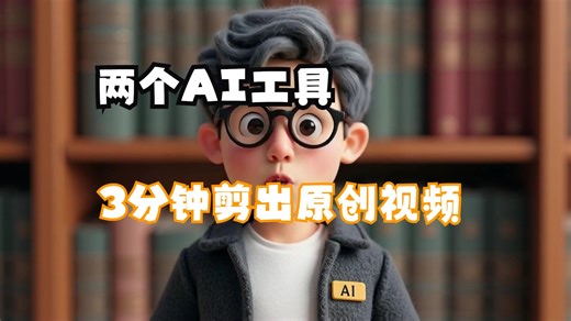 利用两个ai工具，教你三分钟剪出原创视频，so easy