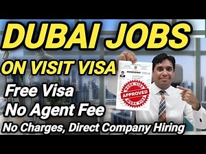 Apply Jobs In Dubai On Visit Visa | Dubai Jobs 2025