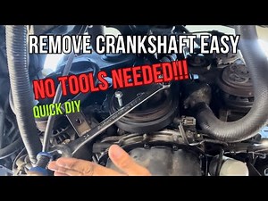 How to Remove a Crankshaft Pulley WITHOUT Special Tools | Mazda • Ford • Toyota DIY