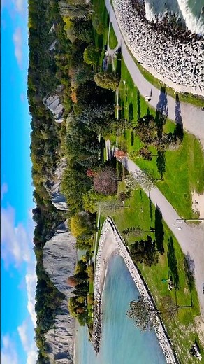 Scenic Aerial View of Cliffs and Lakes | Early Fall Drone Footage in 4K