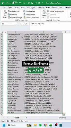 How to Remove Duplicates in Excel‼️ #excel